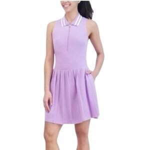 New Sage Collective Lilac Pro Shop Half-Zip Sleeveless‎ Polo Skort Dress Sz XL